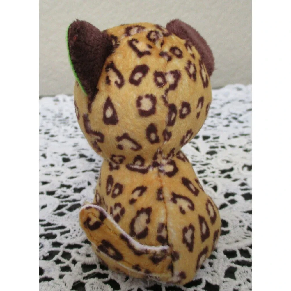 McDonald's Ty Teenie Boos Freckles the Leopard Green Sparkle Eyes NO TAG